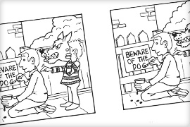 Spot The Difference - A regular feature in the local magazine.