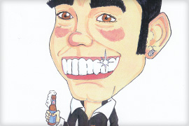 Stag Tour T-Shirt - Caricature for Stag-Do Tour T-Shirt.