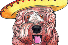 El Mutto - Caricature of pet dog.